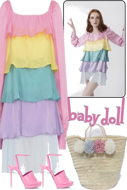 BABY DOLL- combinação de moda