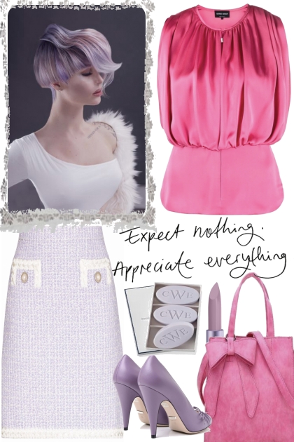 1PINK LAVENDER- Fashion set