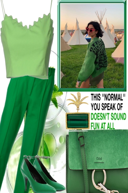!!WEAR GREEN- Fashion set