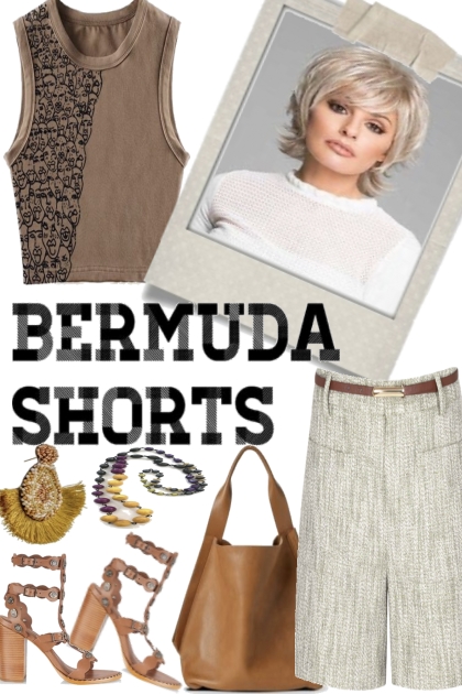 BERMUDA SHORTS- combinação de moda