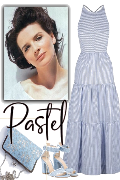 THE BLUES IN PASTEL- Fashion set