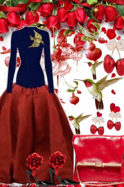 ROSES.  ARE. RED!- Fashion set