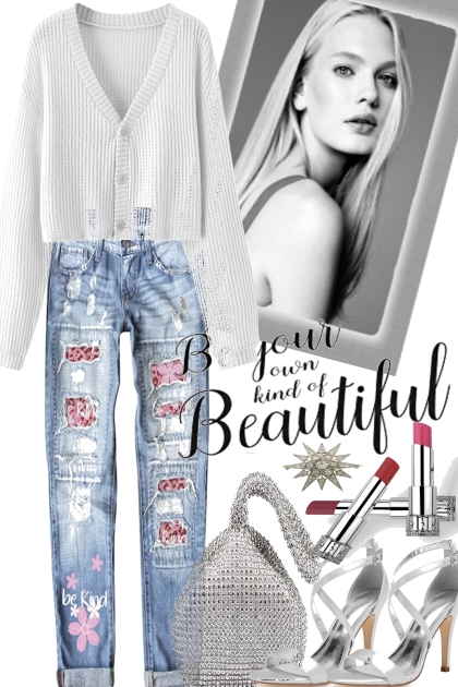 SILVER FOR THE JEANS STYLE- Модное сочетание