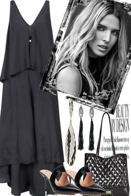 SUMMER.  IN. BLACK- Fashion set