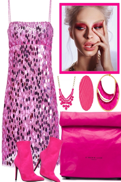 °° pink boots- Fashion set