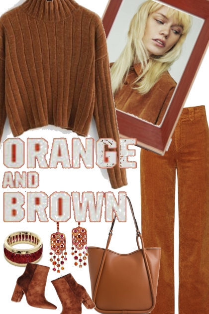 ORANGE AND BROWN