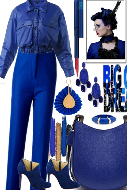 ROYAL BLUE-- Fashion set