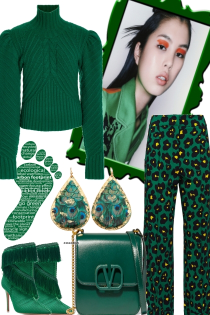 HER FAVORITE COLOR IS GREEN- Fashion set