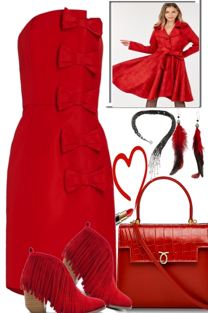 ONLY RED..- Fashion set