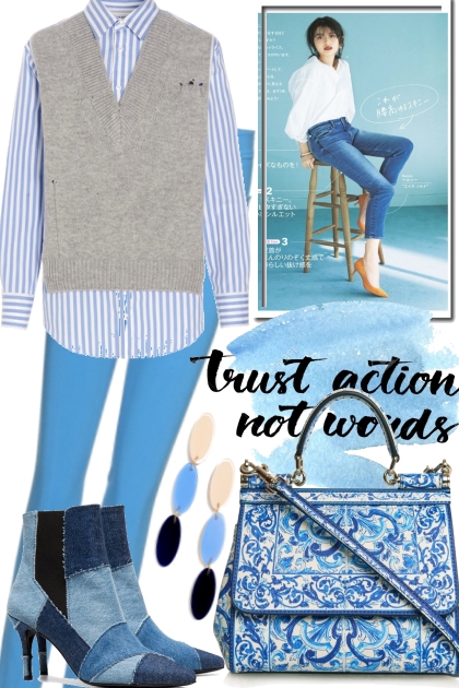 THE BLUES AGAIN::- Combinazione di moda