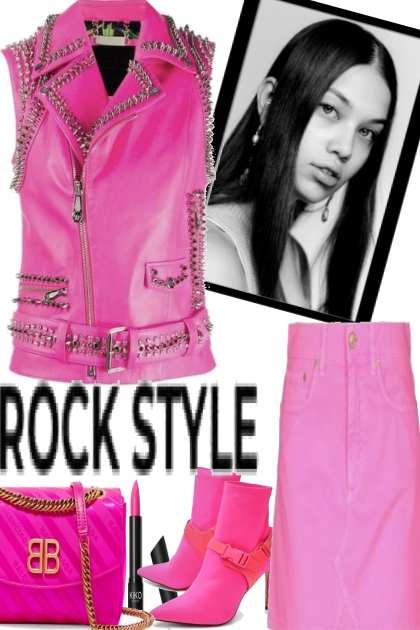 rock your style in pink- Combinazione di moda