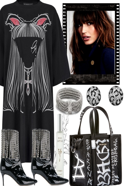;: BLACK DRESS,- Fashion set