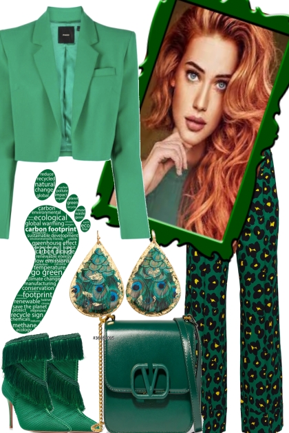 LADY IN GREEN- Fashion set