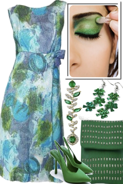 EYESHADOW IN GREEN- Fashion set