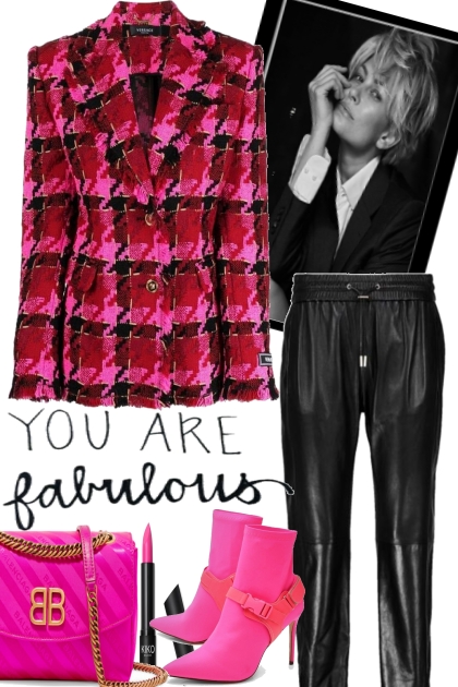 you are fabulous with pink- Combinaciónde moda