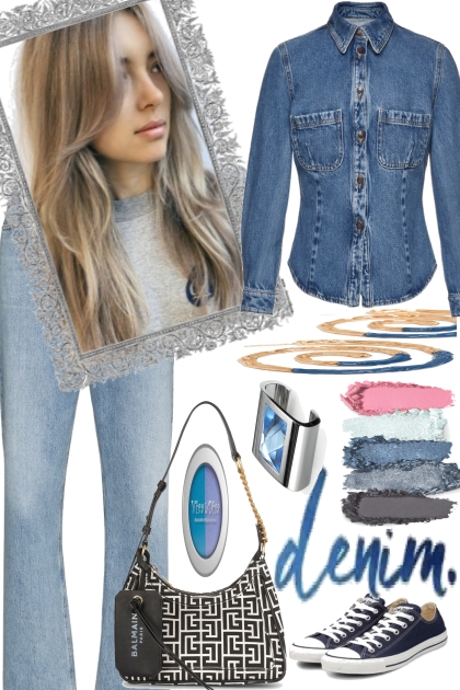 DENIM AND SNEAKERS- Fashion set