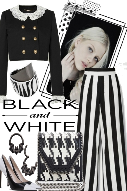 / BLACK AND WHITE- Fashion set