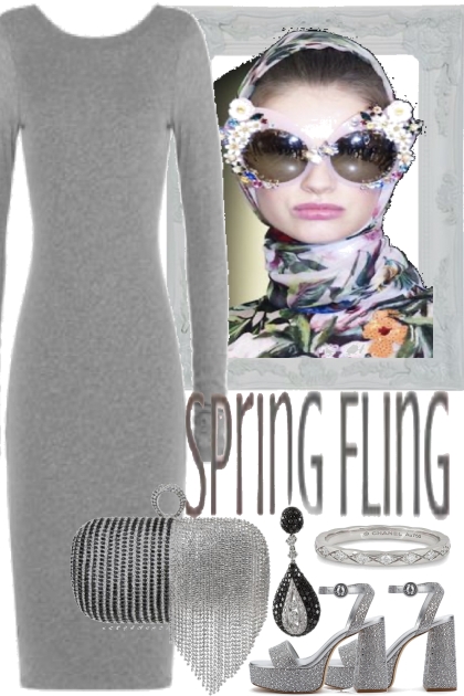 WITH GREY SPING FEELING- Fashion set