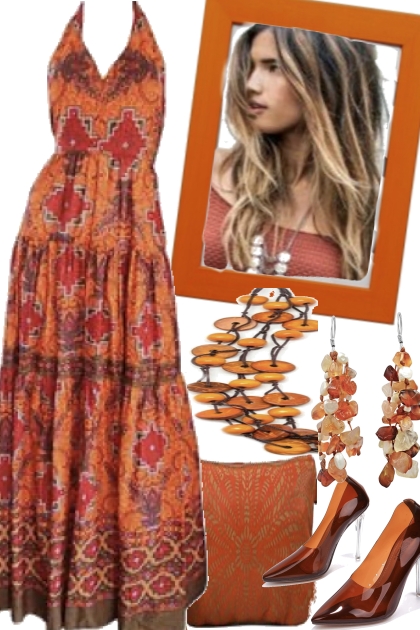 MAXI DRESS)- Fashion set