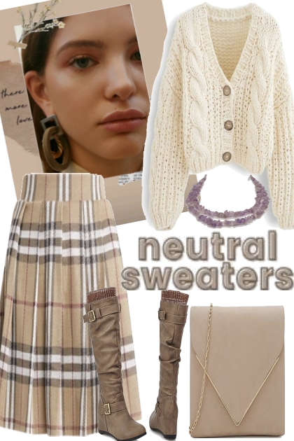 !"!§ NATURAL SWEATER- Modekombination