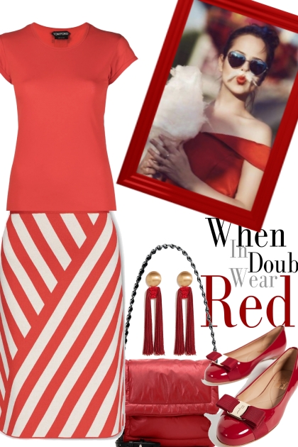 RED , FRESH COLOR FOR SPRING- Fashion set