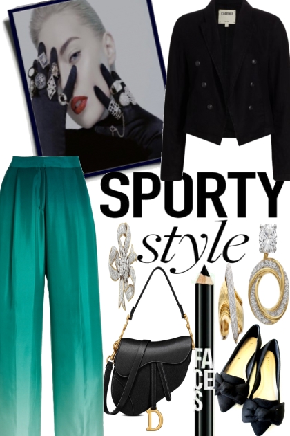 SPORTY WITH GLAMOUR- Modekombination