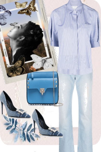 JEANS AND BUTTERFLYS- Fashion set