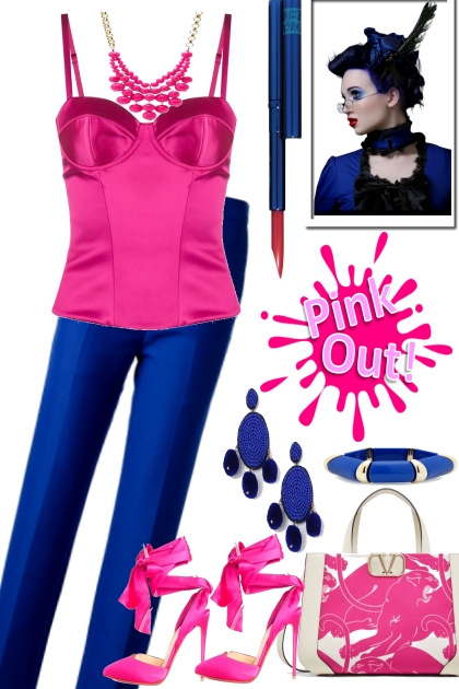 PINK OUT WITH THE BLUES- Combinazione di moda