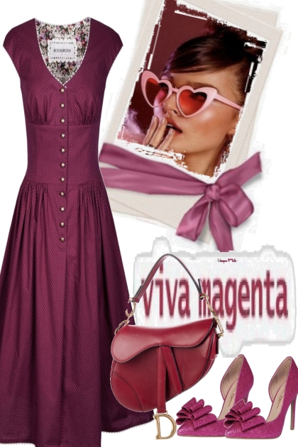 ßß VIVA MAGENTA- Combinazione di moda