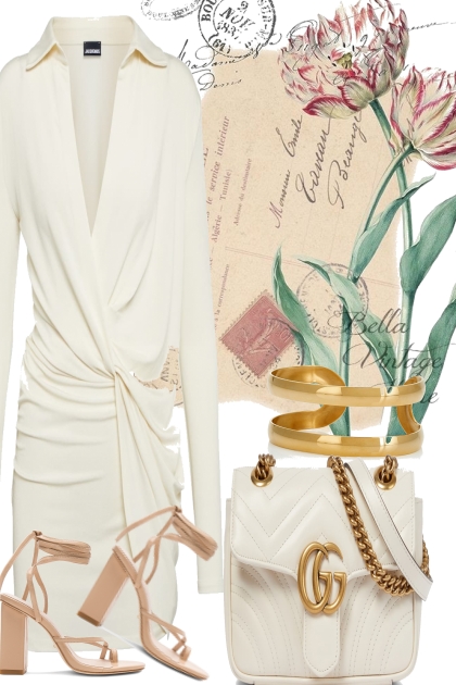 WHITE DRESS6- Fashion set