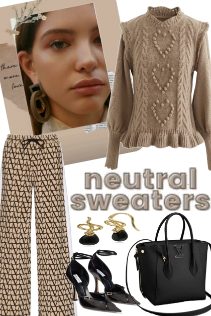 12 NATURAL SWEATERS- Fashion set