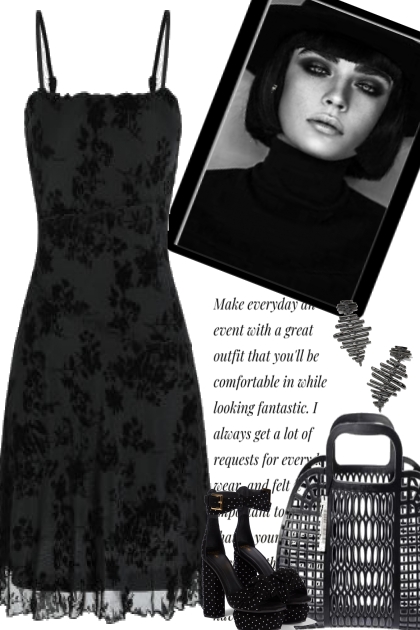 LADY IN BLACK ,,- Combinazione di moda