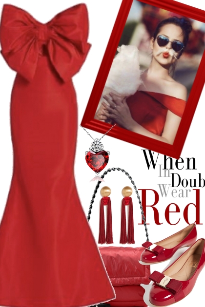 9 RED- Combinazione di moda