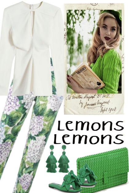 lemon green. .  .- Combinazione di moda