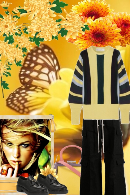 BUTTERFLY AND STRIPES- Fashion set