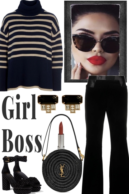 RED LIPS FOR THE GIRL BOSS- 搭配
