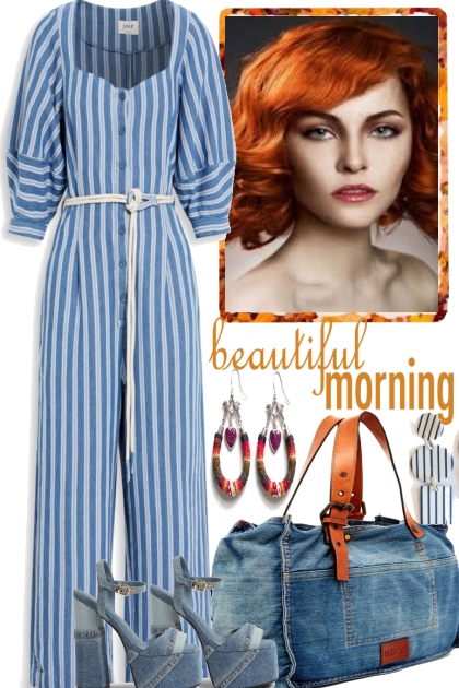 RED HAIR AND THE BLUES´´- Fashion set