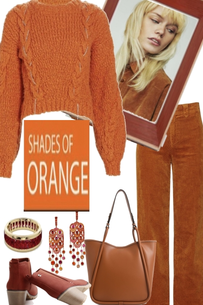SHADES OF ORANGE- Модное сочетание
