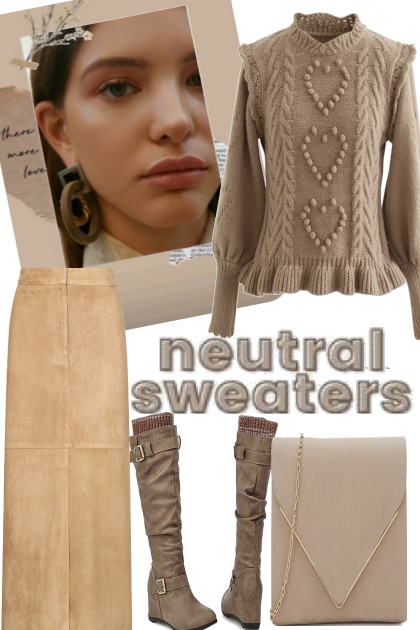 // 7 NEUTRAL SWEATERS- Combinazione di moda