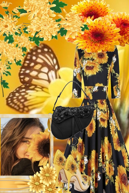 sunflowers in fall 8- combinação de moda