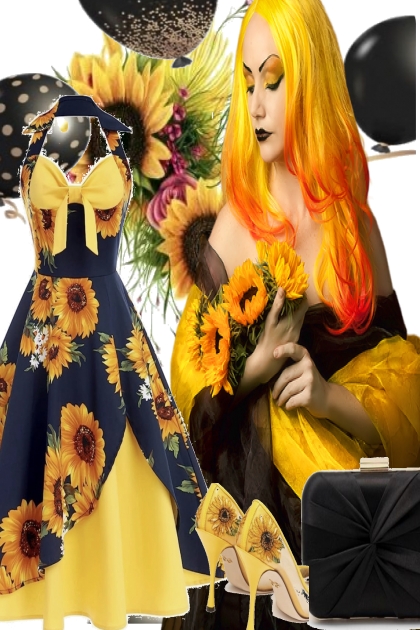 sunflower girl 8- Combinazione di moda