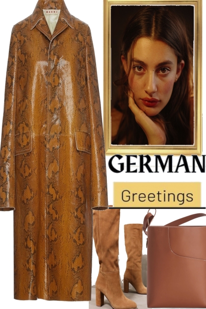 654 GERMAN GREETINGS- combinação de moda