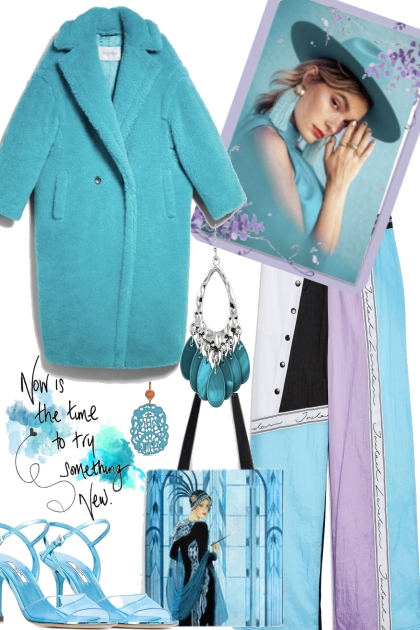 WINTER IN TURQUOISE- Fashion set