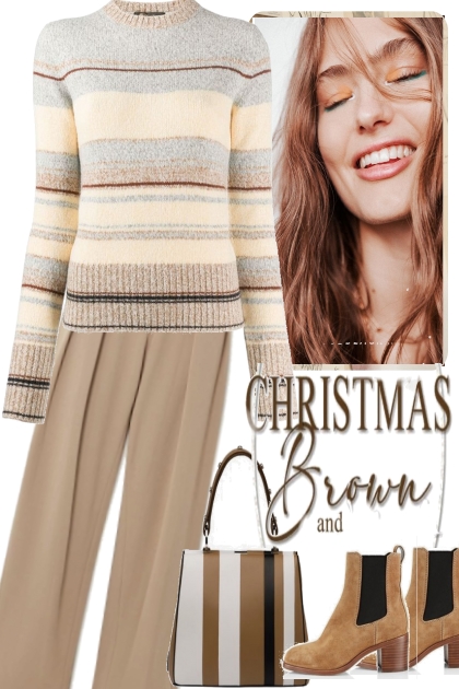 CHRISTMAS AND BROWN- combinação de moda