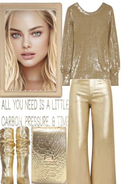SHE IS A GOLDEN GIRL- Fashion set