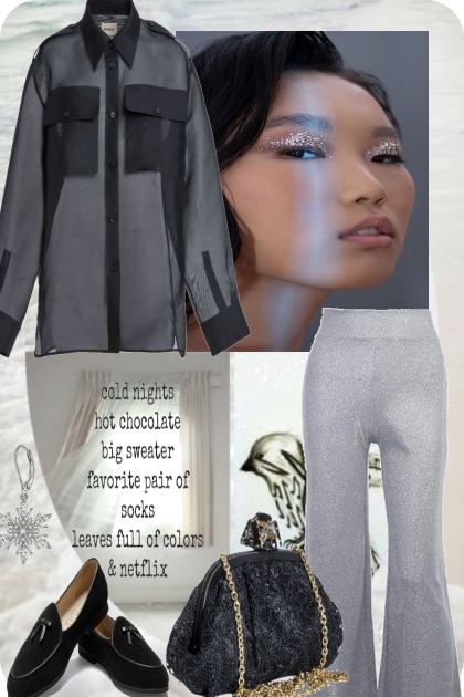  7 BLACK & GREY- combinação de moda