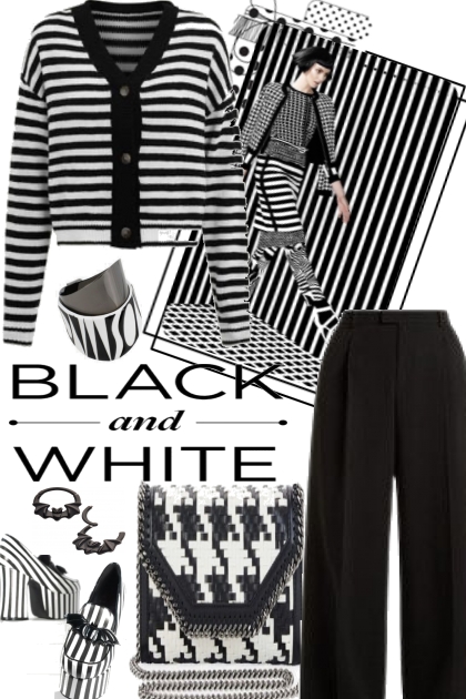 MIX IT BLACK AND WHITE 9. 9.  9- Fashion set