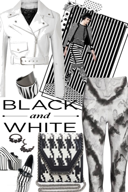 BLACK AND WHITE MIX IT.. 00 0 - Fashion set