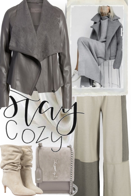 COZY AND COMFY LEATHER JACKET 9- Модное сочетание