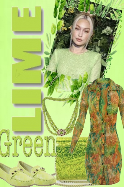 ))88 LIME GREEN. 9- combinação de moda